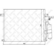 10-45385-SX STELLOX Конденсатор, кондиционер