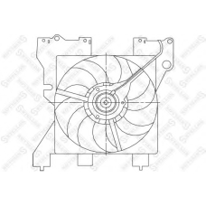29-99350-SX STELLOX Вентилятор, охлаждение двигателя