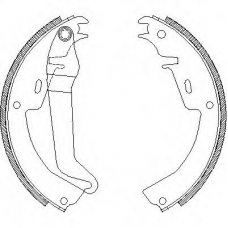 Z4010.00 WOKING Комплект тормозных колодок