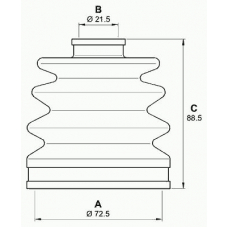 SJK7039.00 OPEN PARTS Комплект пылника, приводной вал