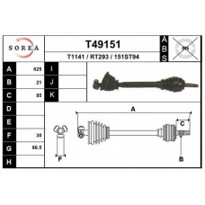 T49151 EAI Приводной вал