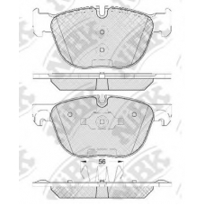 PN0094 NiBK Комплект тормозных колодок, дисковый тормоз
