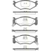 8110 10517 TRISCAN Комплект тормозных колодок, дисковый тормоз