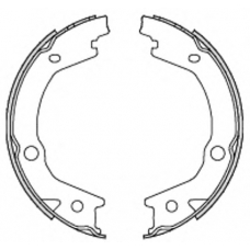 4697.00 REMSA Комплект тормозных колодок, стояночная тормозная с