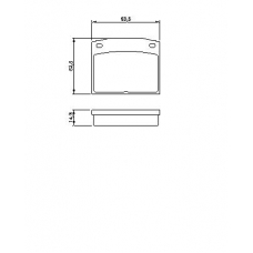 0 986 464 852 BOSCH Комплект тормозных колодок, дисковый тормоз