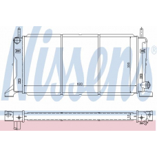 62154 NISSENS Радиатор, охлаждение двигателя