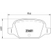 P 23 064 BREMBO Комплект тормозных колодок, дисковый тормоз