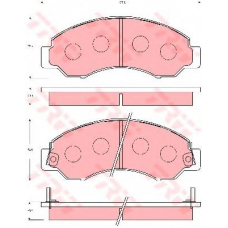 GDB7032 TRW Комплект тормозных колодок, дисковый тормоз