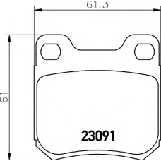 8DB 355 009-041 HELLA PAGID Комплект тормозных колодок, дисковый тормоз