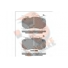 RB2059 R BRAKE Комплект тормозных колодок, дисковый тормоз