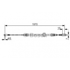 1 987 482 131 BOSCH Трос, стояночная тормозная система