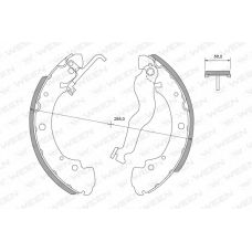 152-2290 WEEN Комплект тормозных колодок