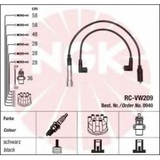 0940 NGK Комплект проводов зажигания