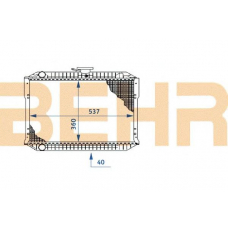 0100440 BEHR Radiator