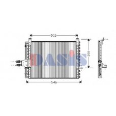 121840N AKS DASIS Конденсатор, кондиционер