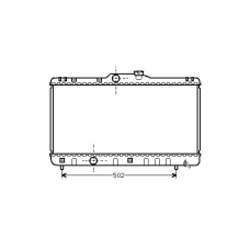 TO2147 AVA Радиатор, охлаждение двигателя
