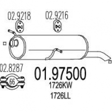 01.97500 MTS Глушитель выхлопных газов конечный