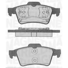 363916060349 MAGNETI MARELLI Комплект тормозных колодок, дисковый тормоз