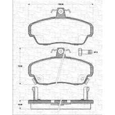 363702161419 MAGNETI MARELLI Комплект тормозных колодок, дисковый тормоз
