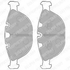 LP1798 DELPHI Комплект тормозных колодок, дисковый тормоз