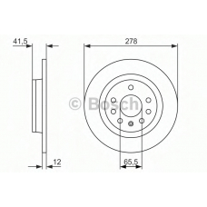 0 986 479 945 BOSCH Тормозной диск