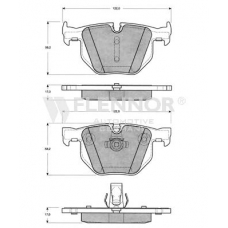 FB210699 FLENNOR Комплект тормозных колодок, дисковый тормоз