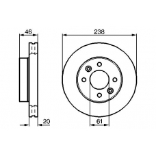 0 986 478 275 BOSCH Тормозной диск