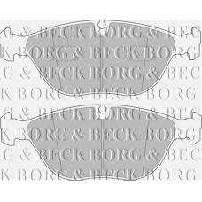 BBP1578 BORG & BECK Комплект тормозных колодок, дисковый тормоз