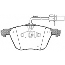 BPA0836.02 OPEN PARTS Комплект тормозных колодок, дисковый тормоз