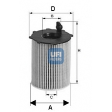 25.068.00 UFI Масляный фильтр