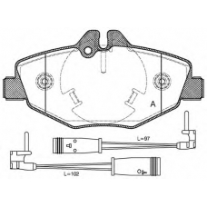 BPA0990.02 OPEN PARTS Комплект тормозных колодок, дисковый тормоз