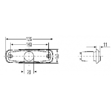 2PF 962 964-077 HELLA Позиционный фонарь