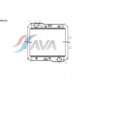 ME2240 AVA Радиатор, охлаждение двигателя