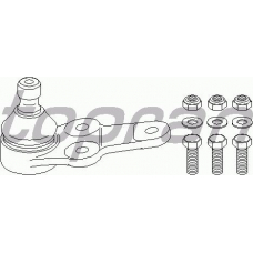 301 852 TOPRAN Несущий / направляющий шарнир