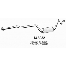14.6032 ASSO Средний глушитель выхлопных газов