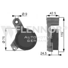 FS99181 FLENNOR Натяжной ролик, поликлиновой  ремень