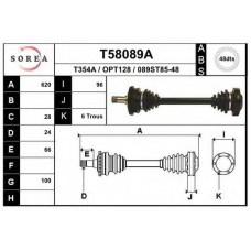 T58089A EAI Приводной вал