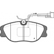 BPA0305.12 OPEN PARTS Комплект тормозных колодок, дисковый тормоз