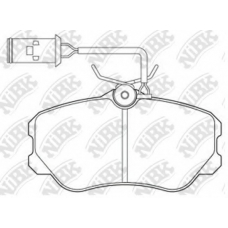 PN0262W NiBK Комплект тормозных колодок, дисковый тормоз