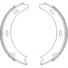 Z4093.00 WOKING Комплект тормозных колодок