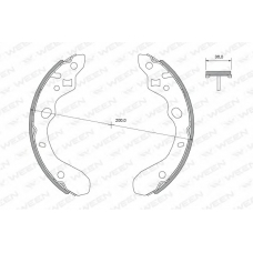 152-2430 WEEN Комплект тормозных колодок
