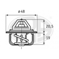 350075 ERA Термостат, охлаждающая жидкость