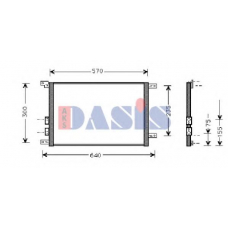 012130N AKS DASIS Конденсатор, кондиционер