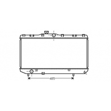 TO2146 AVA Радиатор, охлаждение двигателя