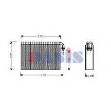 820006N AKS DASIS Испаритель, кондиционер