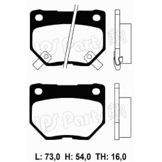 IBR-1129 IPS Parts Комплект тормозных колодок, дисковый тормоз