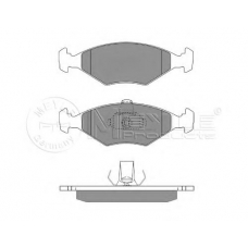 025 237 7518 MEYLE Комплект тормозных колодок, дисковый тормоз