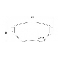 07.B314.07 BREMBO Комплект высокоэффективных тормозных колодок