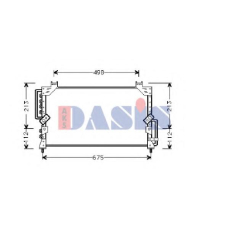 212490N AKS DASIS Конденсатор, кондиционер