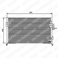 TSP0225443 DELPHI Конденсатор, кондиционер